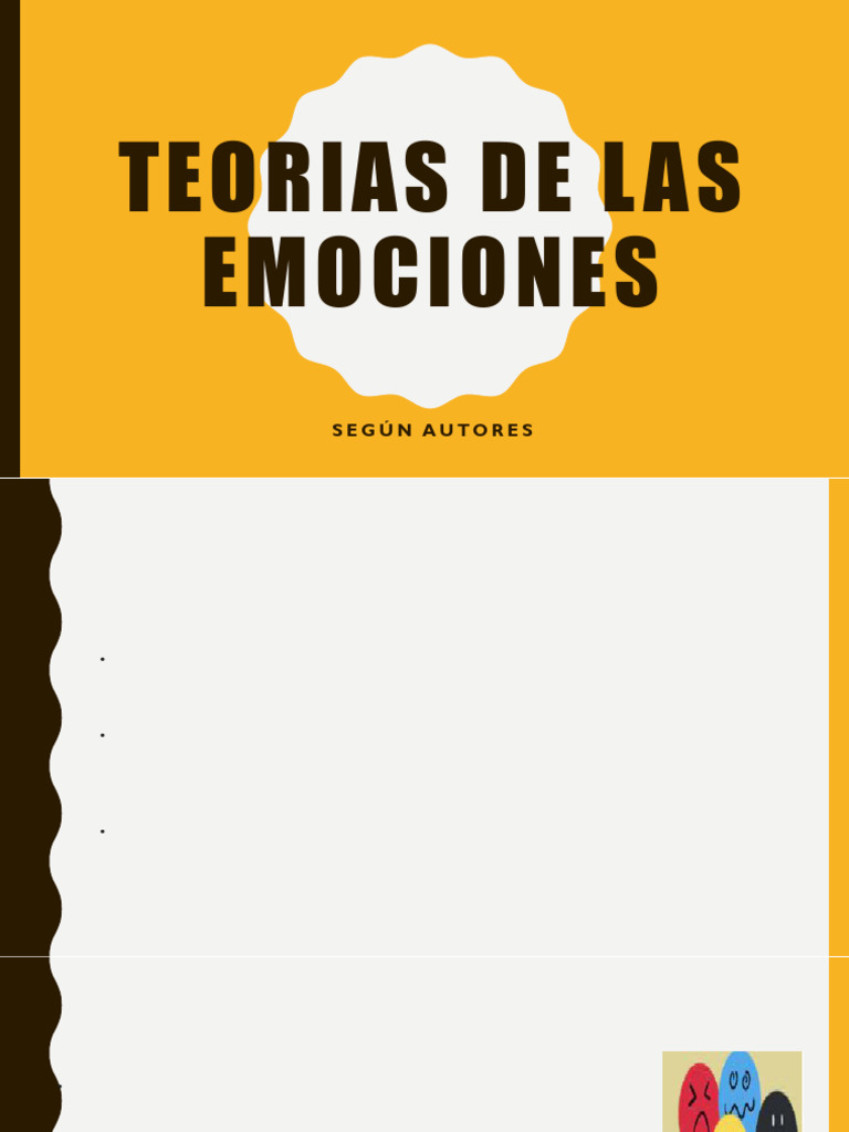 Teorias de Las Emociones | PDF | Las emociones | Conceptos psicologicos
