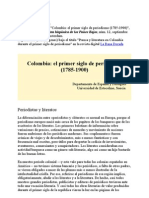 Colombia, El Primer Siglo de Periodismo (1785-1900)