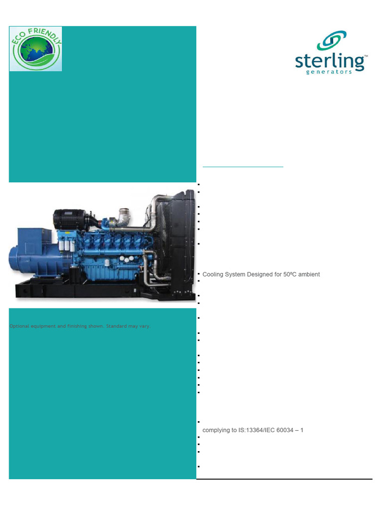 SGB 1250 PR-CG | PDF | Engines | Diesel Engine
