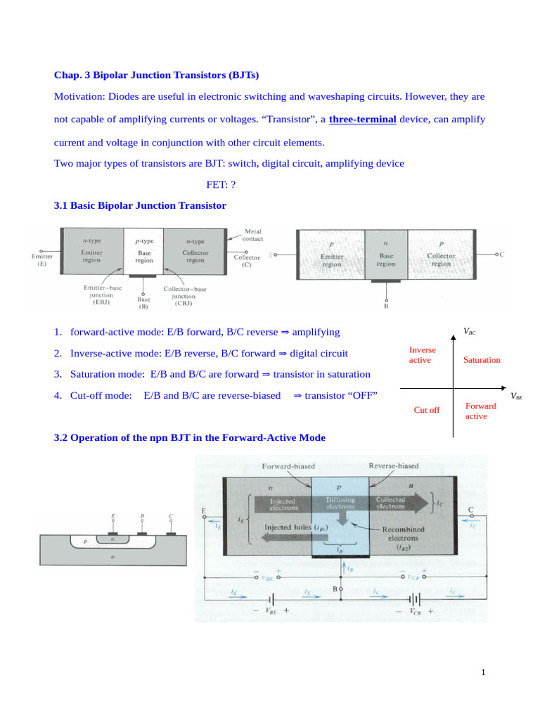 é »å­ å­¸I3(ç¬¬8ç ) | PDF | Bipolar Junction Transistor | Computer ...