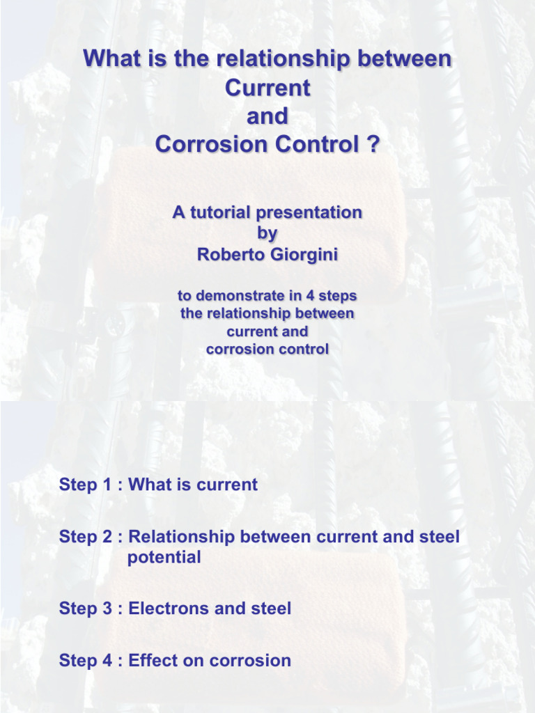 Relation Between Corrosion Control and Current | PDF | Electric Current ...