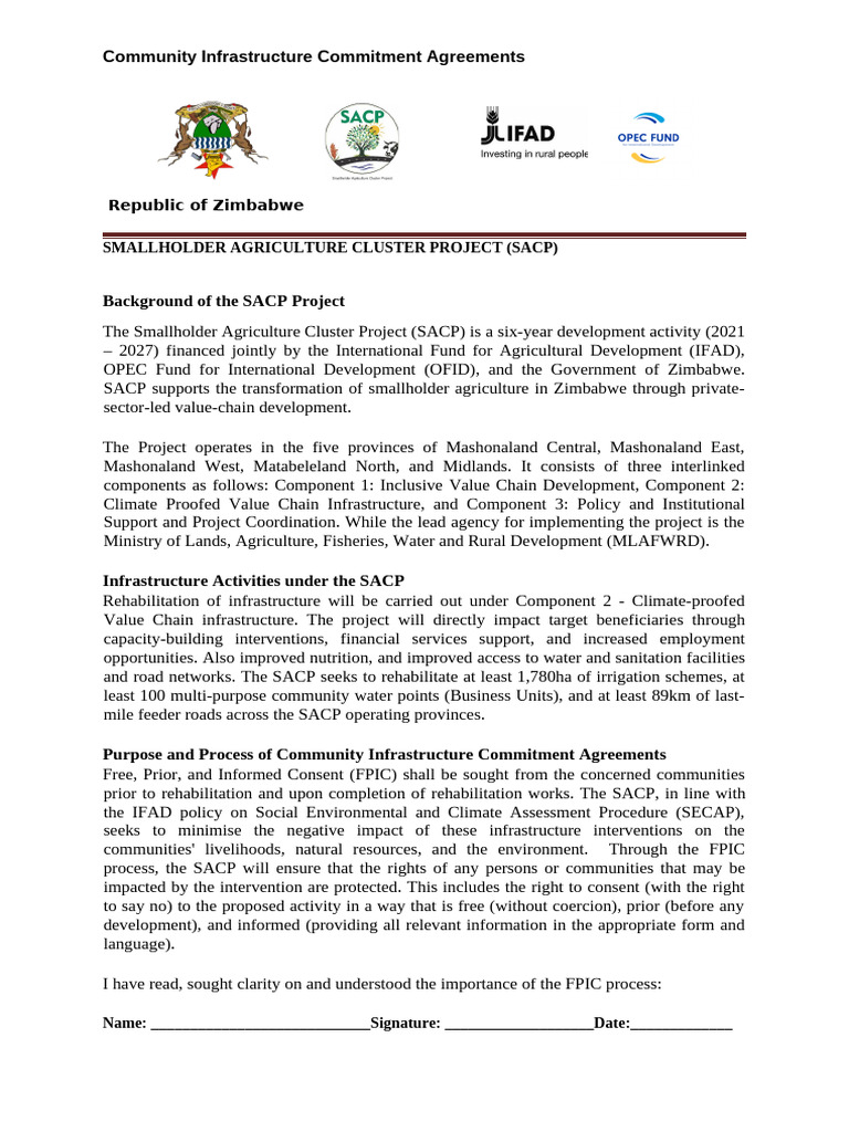 SACP Batch 3 Infra Commitment Agreement Form | PDF | Infrastructure ...