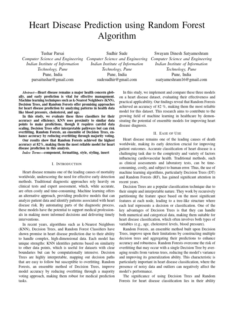 Ml Heart Disease Prediction | PDF | Machine Learning | Accuracy And ...