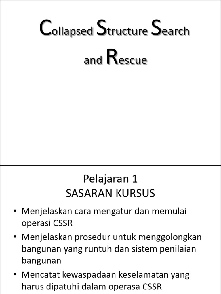 Presentasi Collapsed Structure Search | PDF