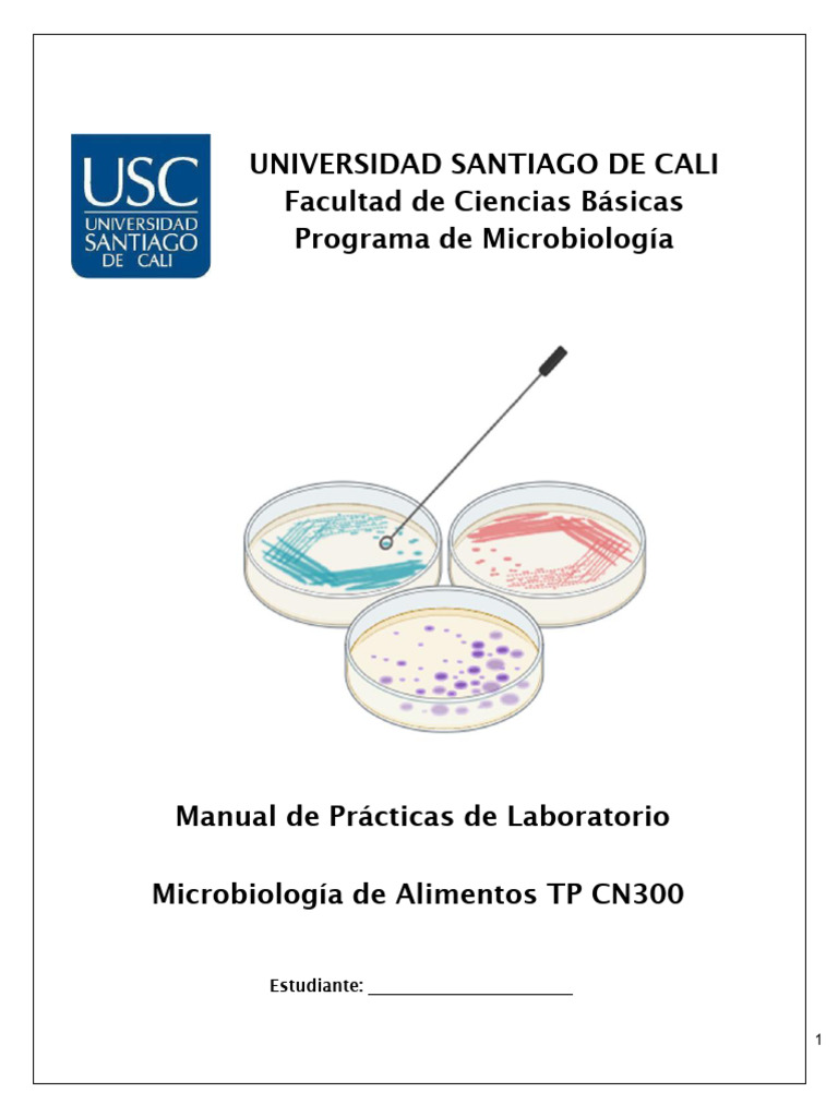 Microbiologia de Alimentos CN300 | PDF | Unidad de formación de Colonia ...