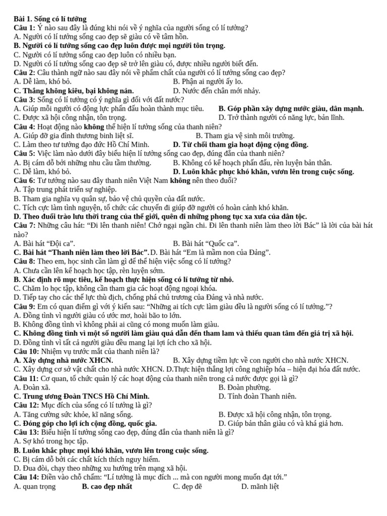 GDCD GK1 | PDF