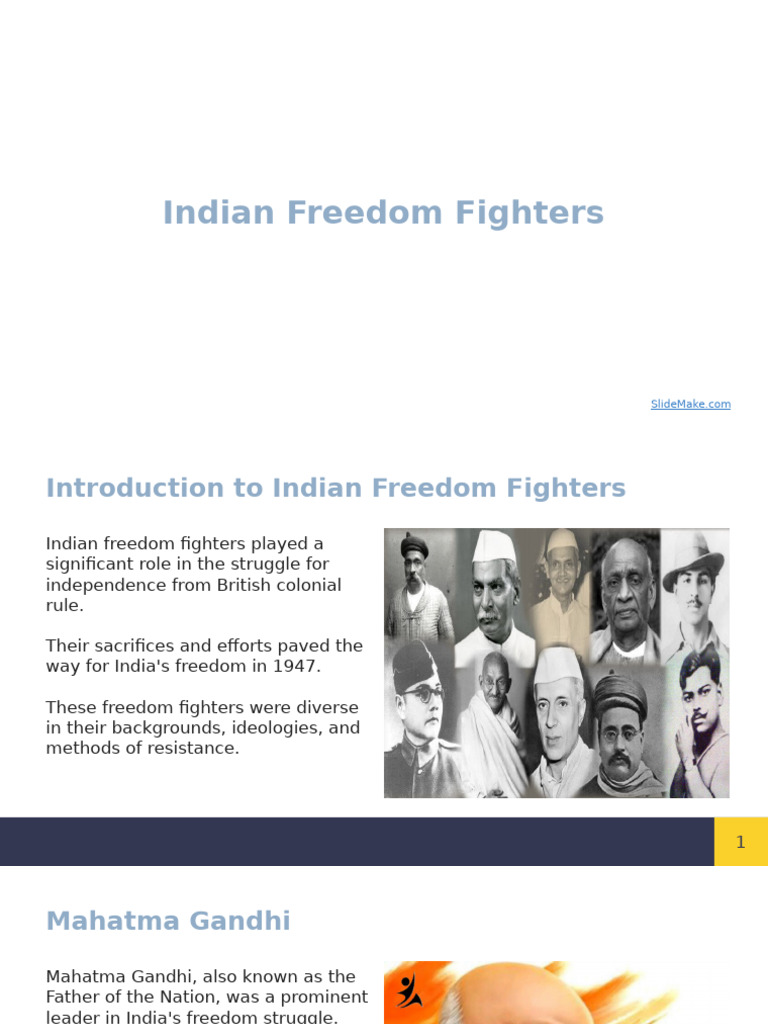 Indian Freedom Fighters | PDF | Indian Independence Movement ...