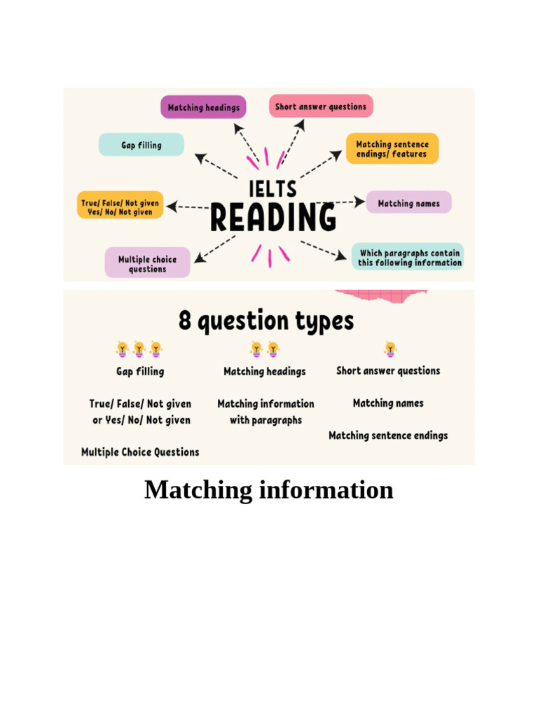Matching Information | PDF