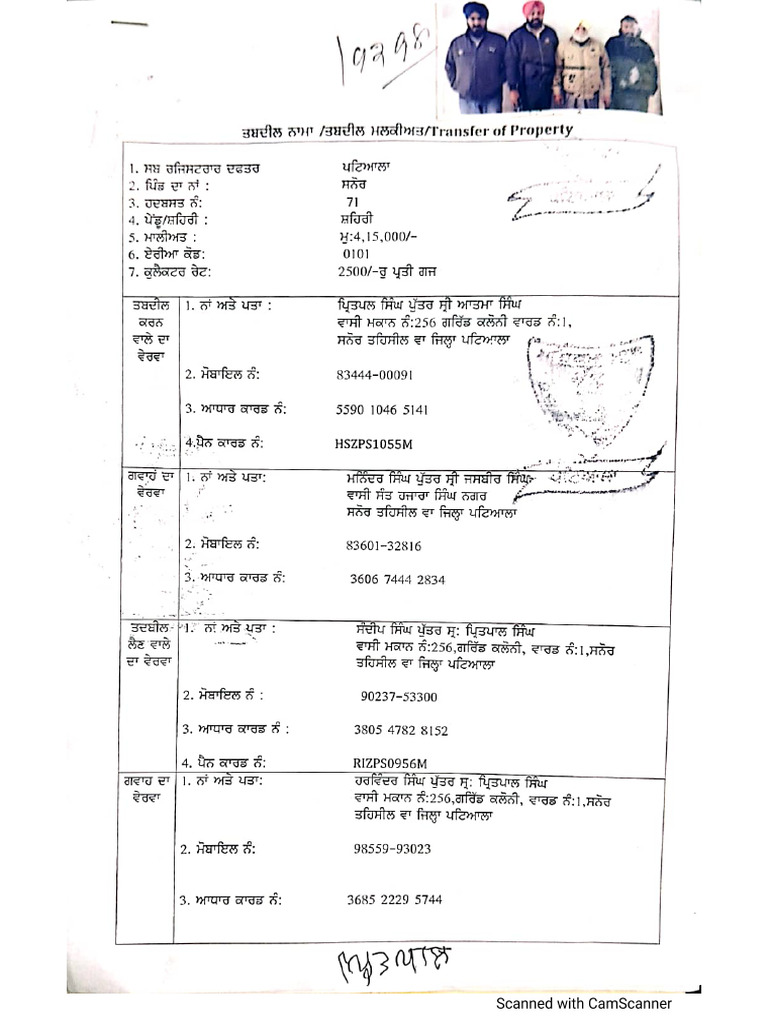Registery Sandeep | PDF