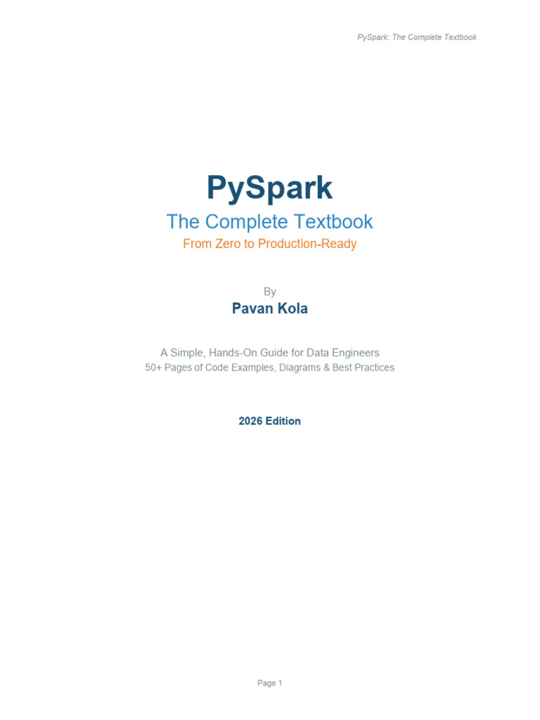 PySpark Basics 1771297470 | PDF | Apache Spark | Computing