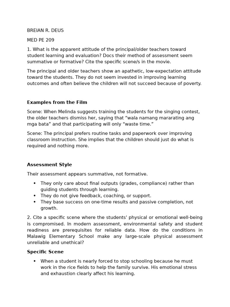 ACTIVITY 1 BREIAN R. DEUS - Copy | PDF | Teachers | Learning