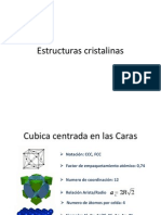 Estructuras Cristalinas