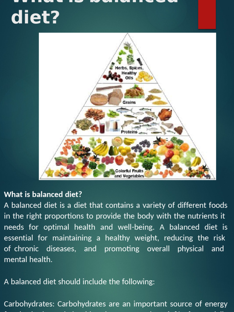 1.explain Detaily About Balanced Diet | PDF
