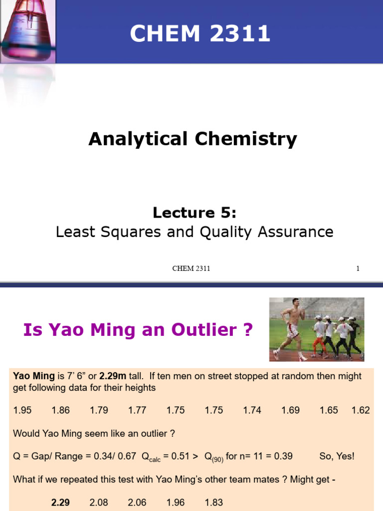CHEM 2311: Analytical Chemistry | PDF | Detection Limit | Analytical ...