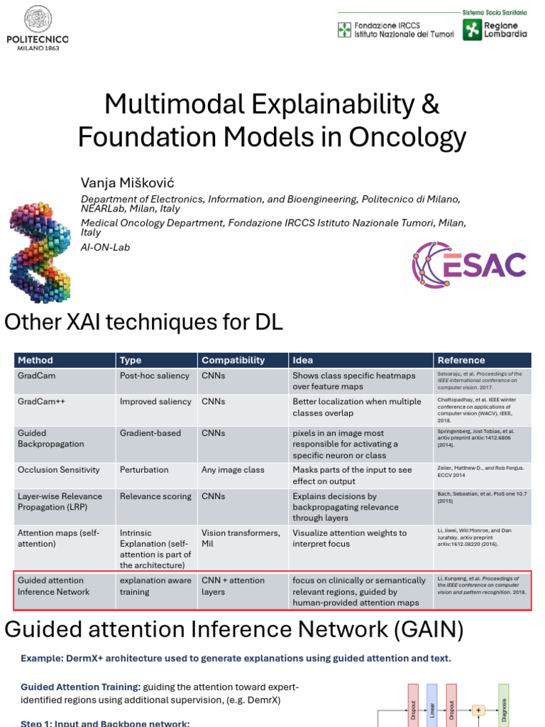 Multimodal Explainability & Foundation Models in Oncology | PDF ...