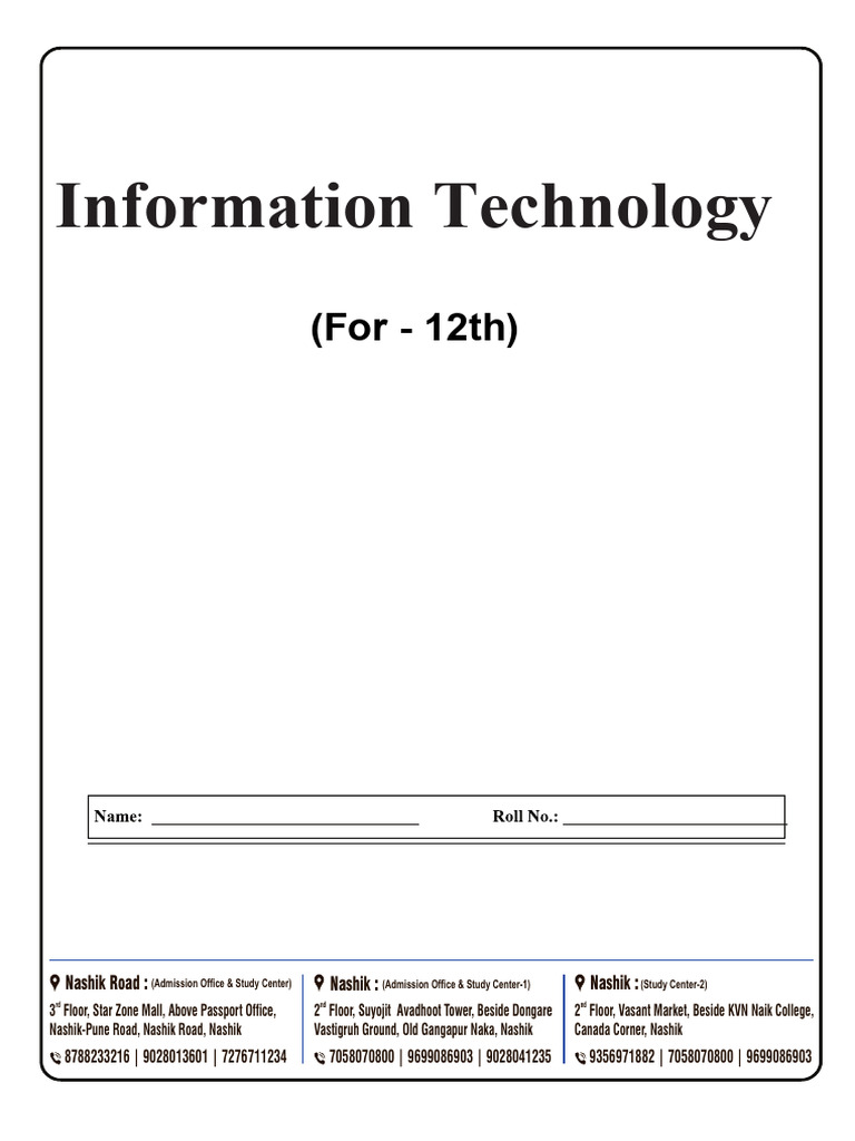 IT Notes - With PYP | PDF | Control Flow | Dynamic Web Page