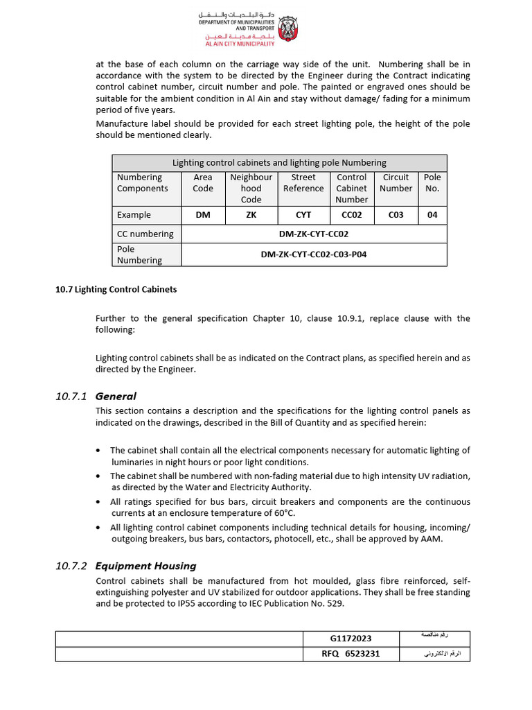 AACM Specification - Control Cabinet | PDF | Electrical Wiring ...