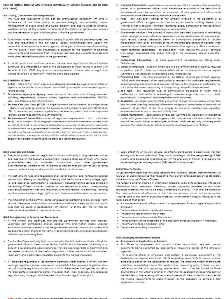 Ease of Doing Business and Efficient Government | PDF | Crimes | Crime ...
