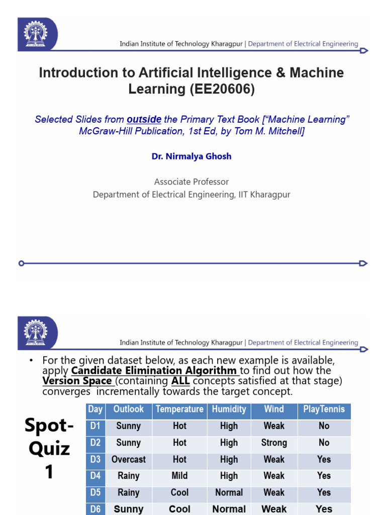 Intro2AIML_selectedTeachingSlides | PDF | Artificial Intelligence ...