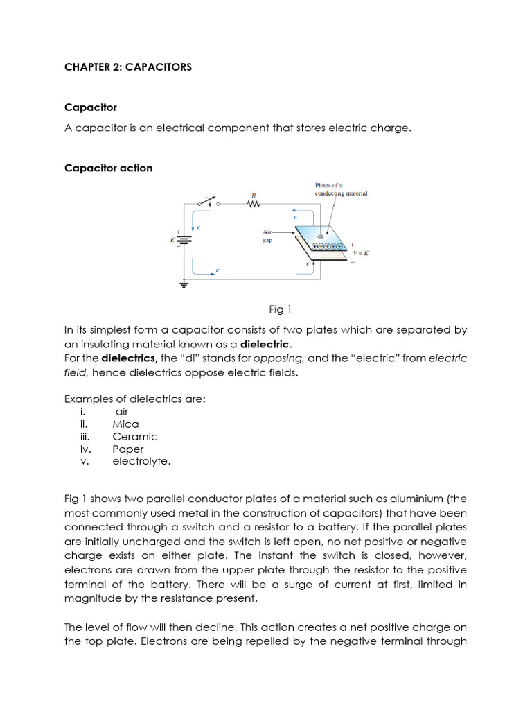 CHAPTER 2 | PDF | Capacitor | Capacitance