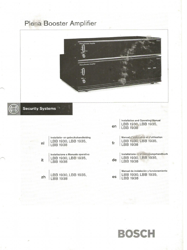 Amplificador Bosch (Esp) | PDF