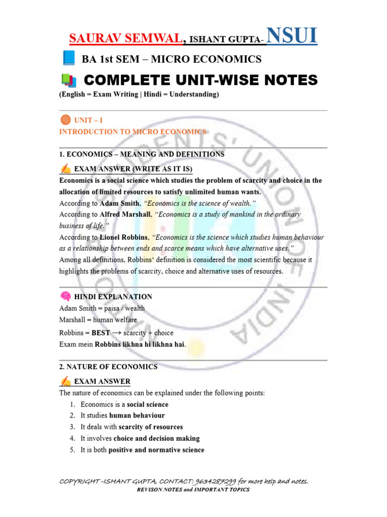 eco notes ext | PDF | Demand | Elasticity (Economics)