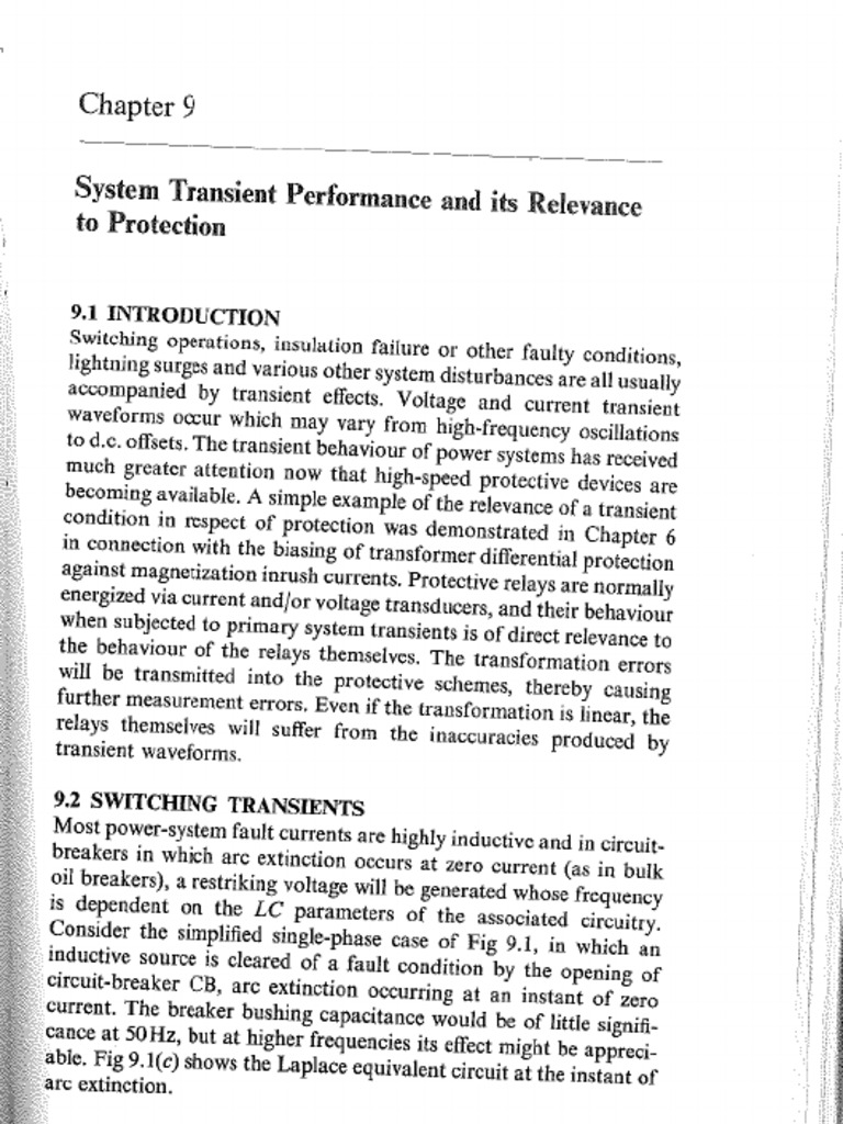 Analysis and Protection of Electrical Power Systems | PDF