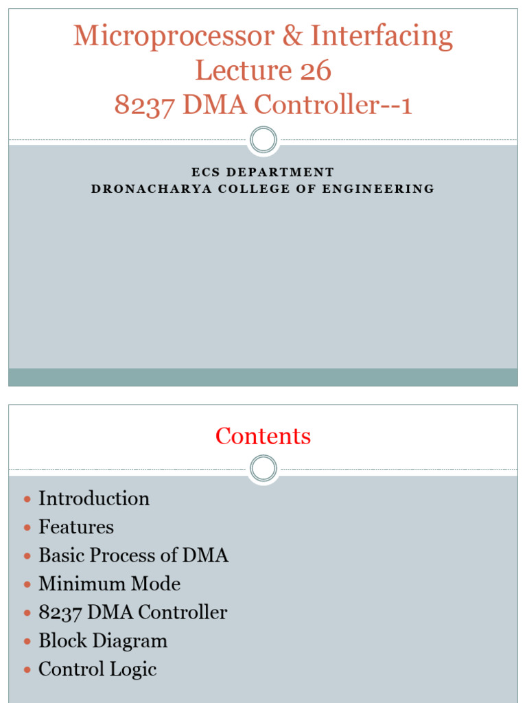 8237 DMA Controller | PDF | Electronics | Computer Engineering