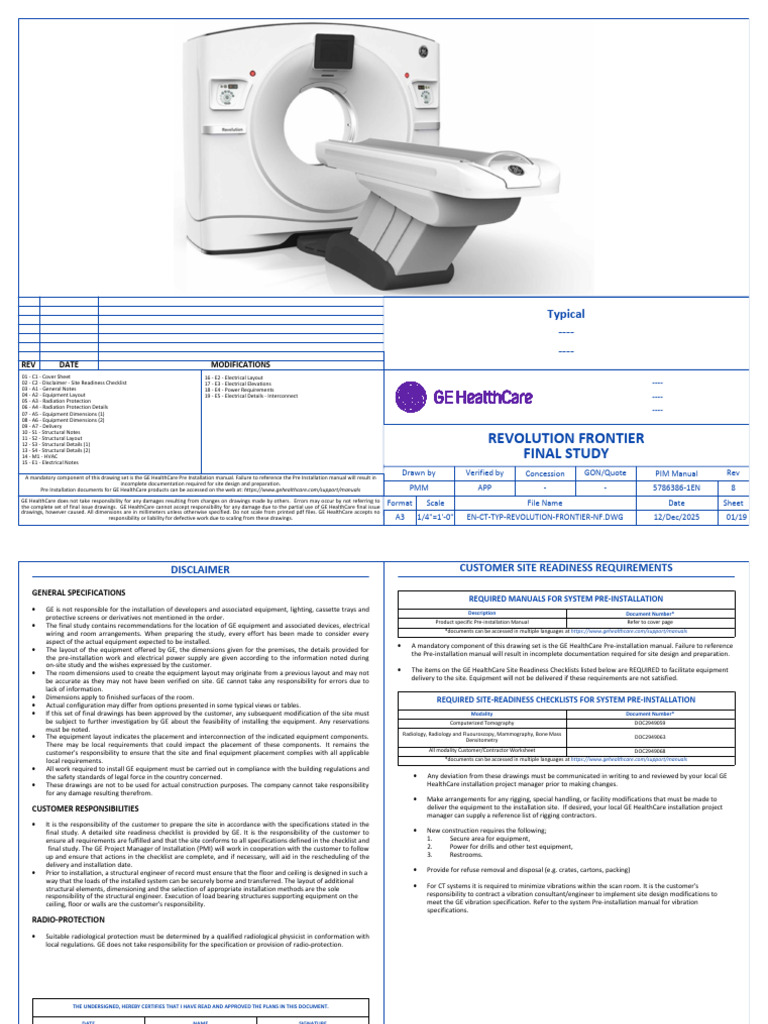 GE Revolution Frontier Model | PDF | Specification (Technical Standard ...