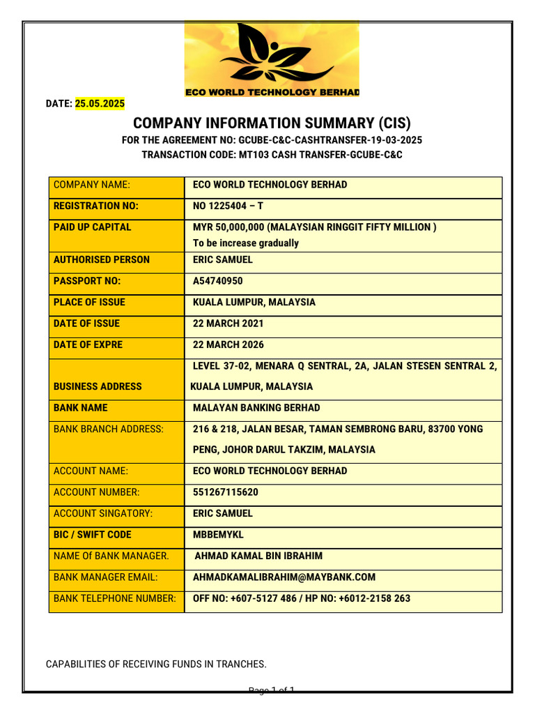 Ewtb Cis May 2025 | PDF