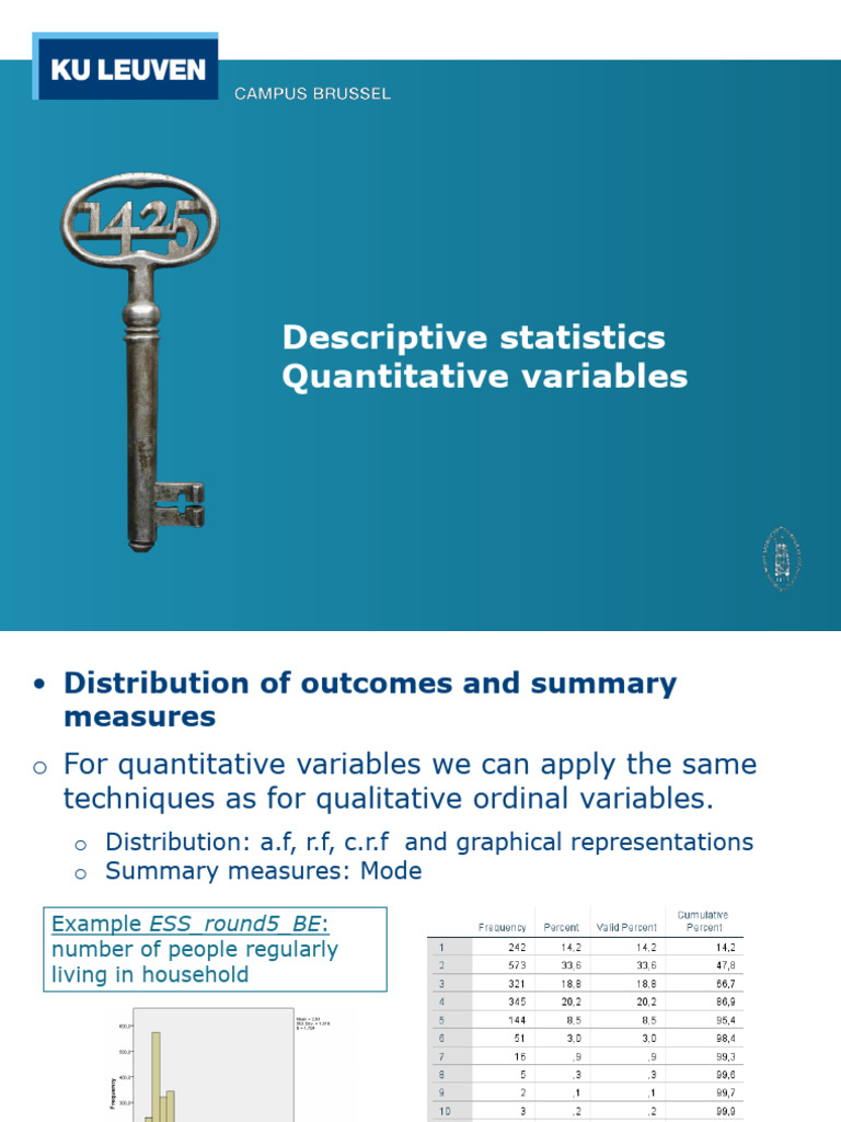 D2.1 - Distribution of Outcomes - Needle Graph and Histogram | PDF ...