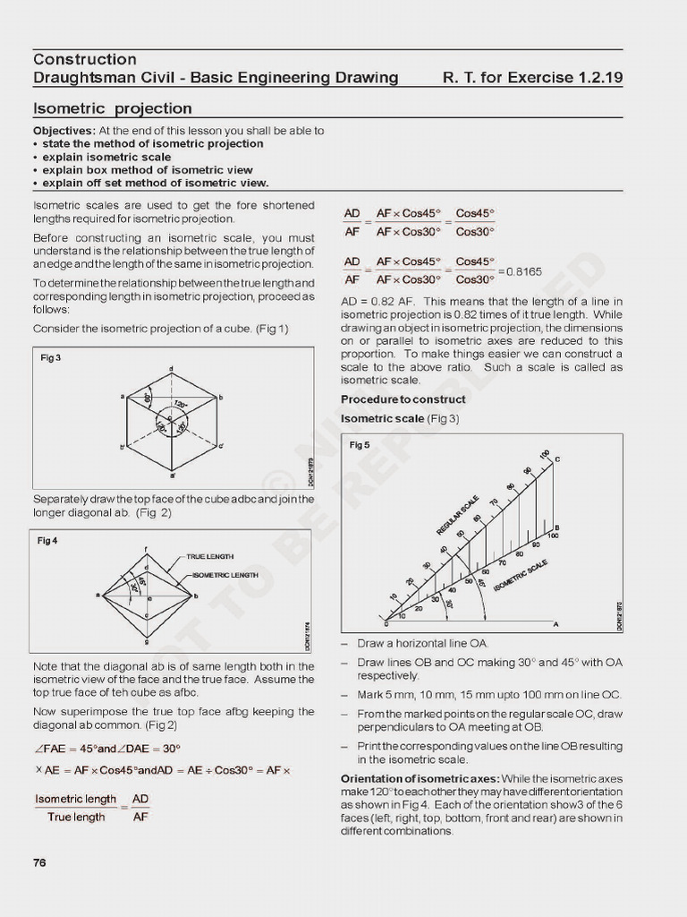 Isometric Projection | PDF