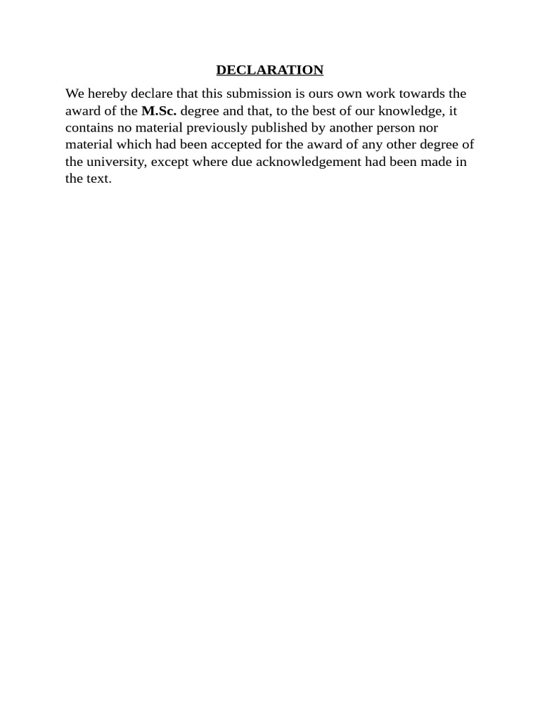 Declaration | PDF | Function (Mathematics) | Stability Theory