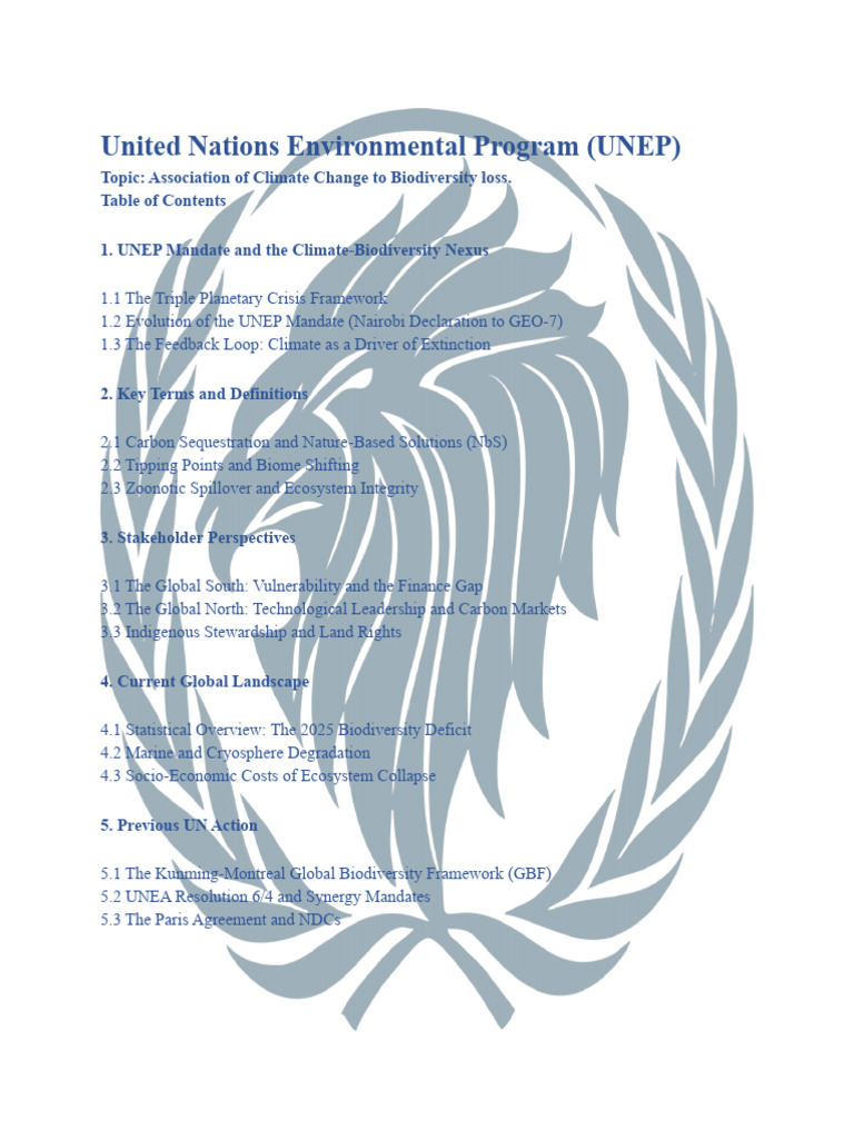UNEP Junior | PDF | Climate Change | Biodiversity