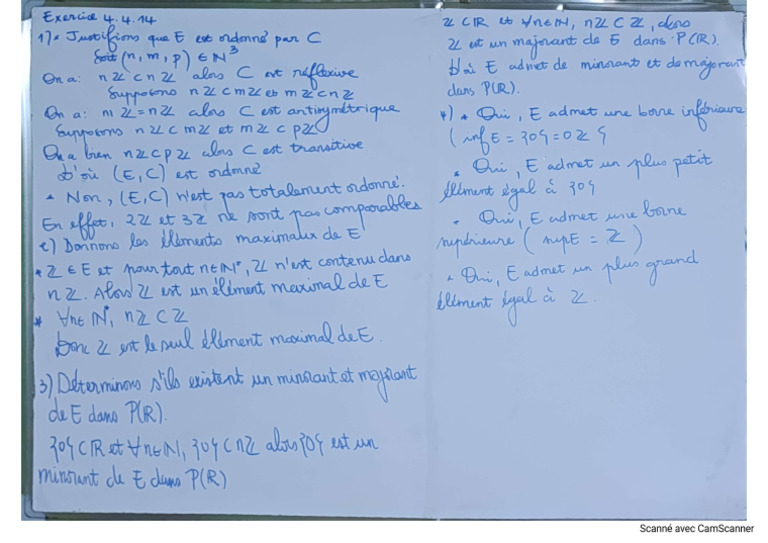Correction Exercice 4.4.14 | PDF
