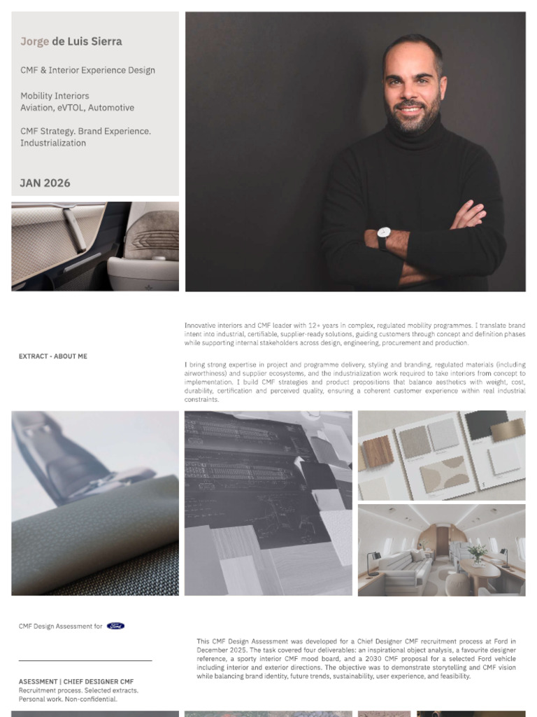CMF Strategy & Interior Experience Portfolio 2026 | PDF