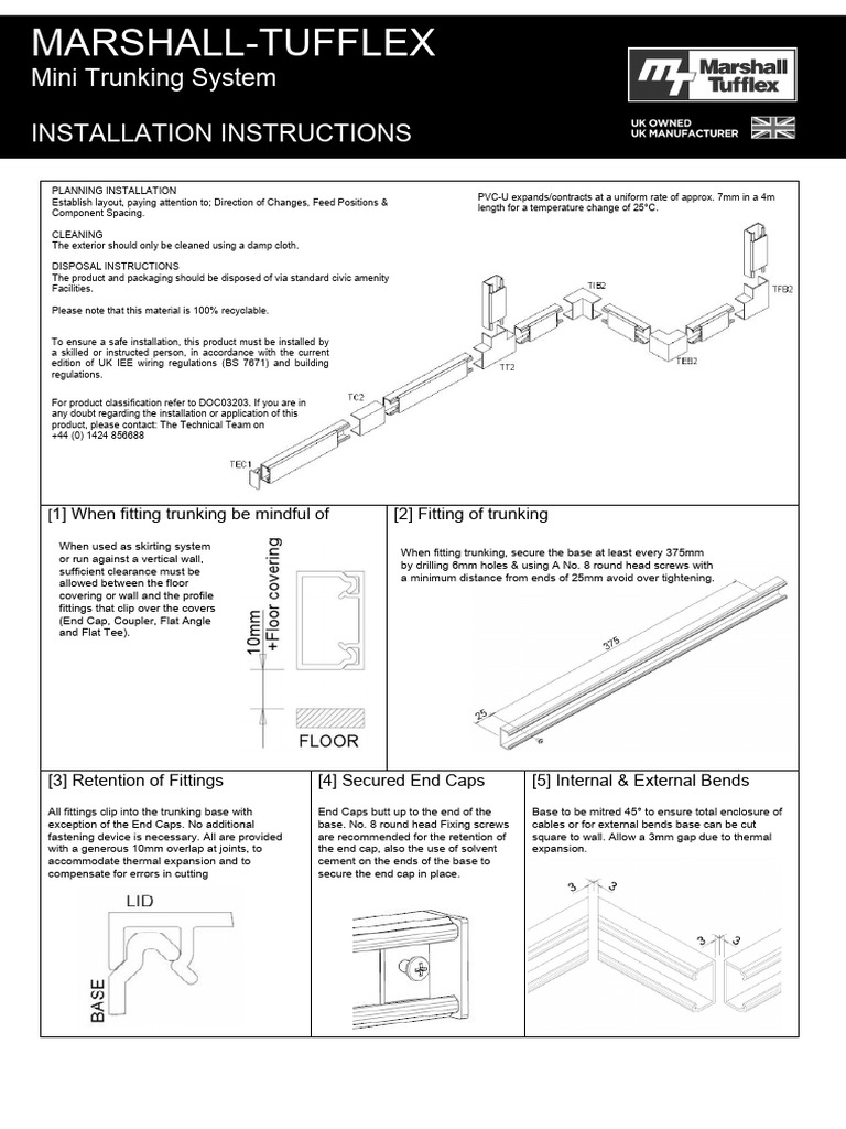 Trunking Works | PDF | Screw | Equipment