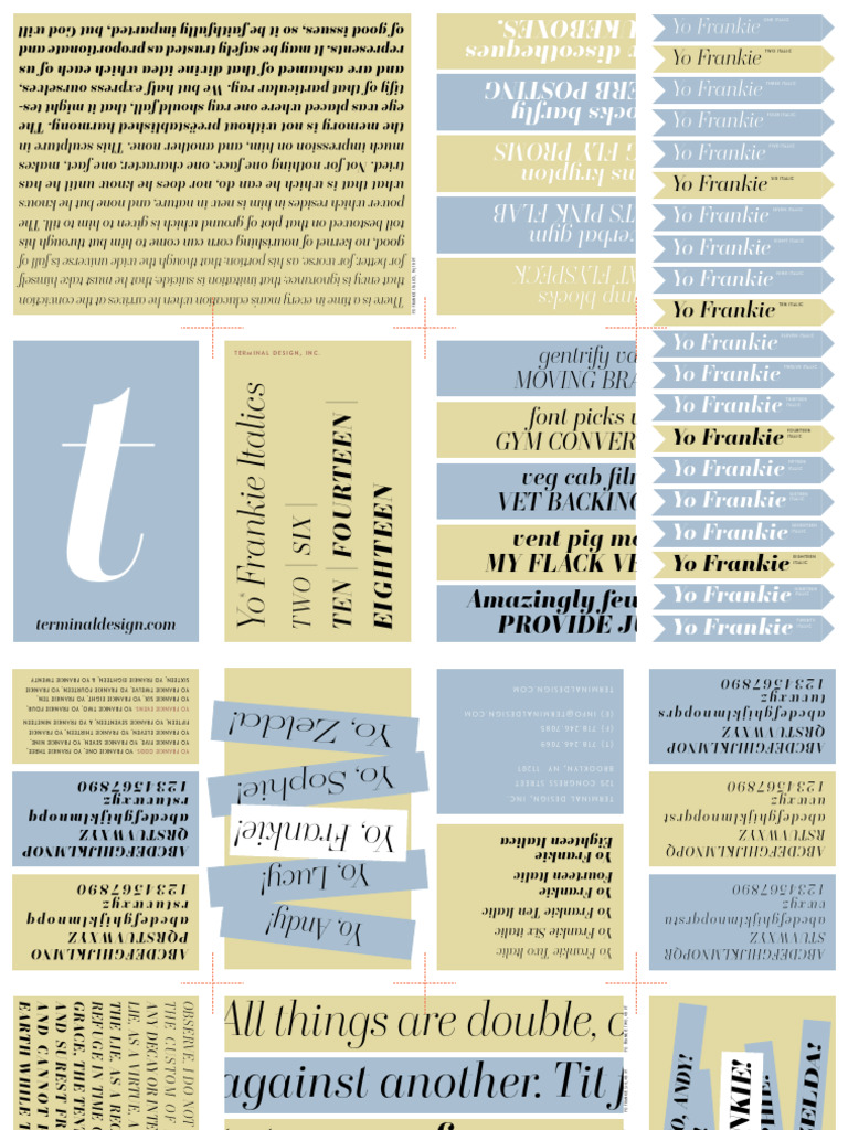 (Terminal Design) Yo Frankie Family Typeface Documentation | PDF ...