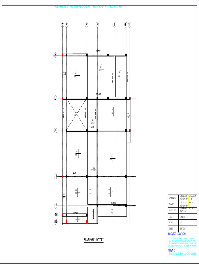 Slab Panel Layout | PDF