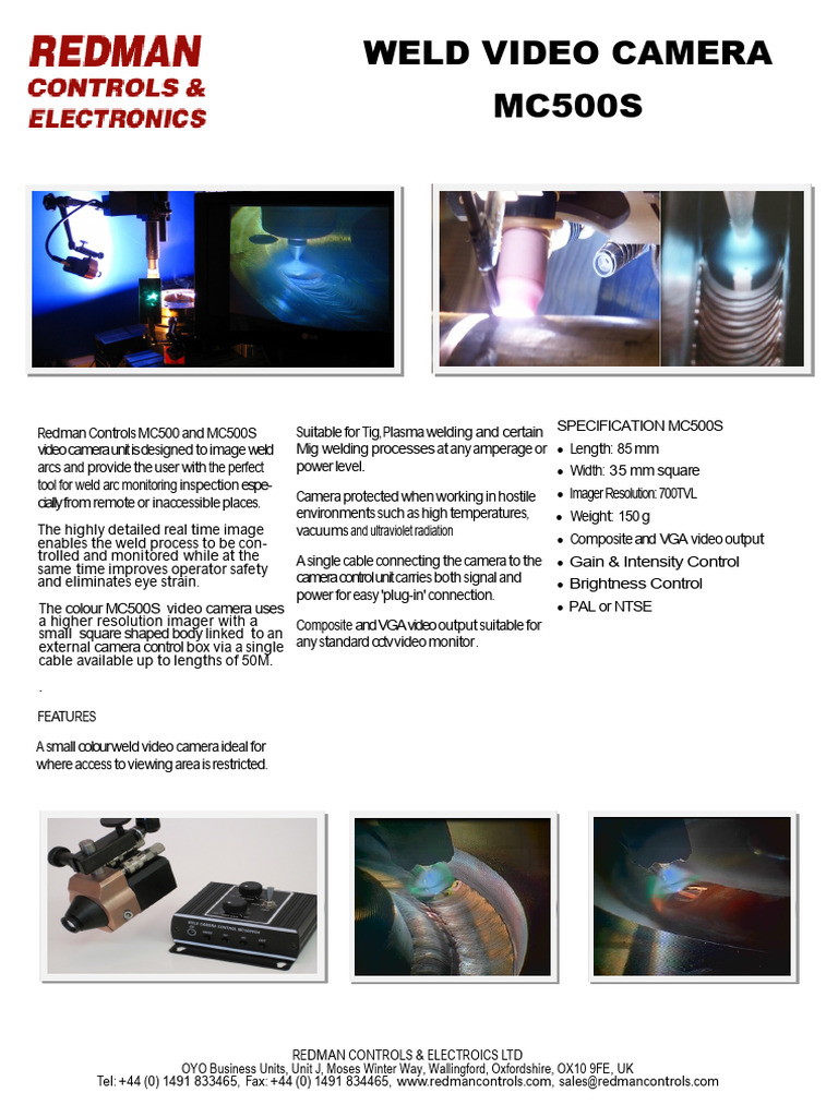 Weld Cameras | PDF