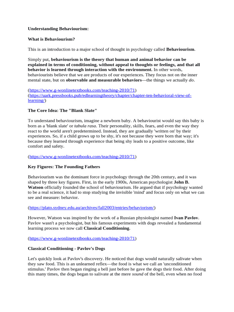 Understanding Behaviourism QND Its Qpplicqtions Presentqtion | PDF ...