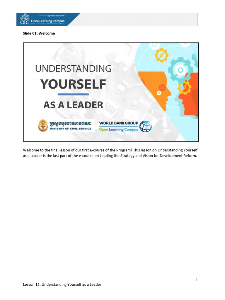 Lesson 12- English. | PDF | Leadership | Innovation