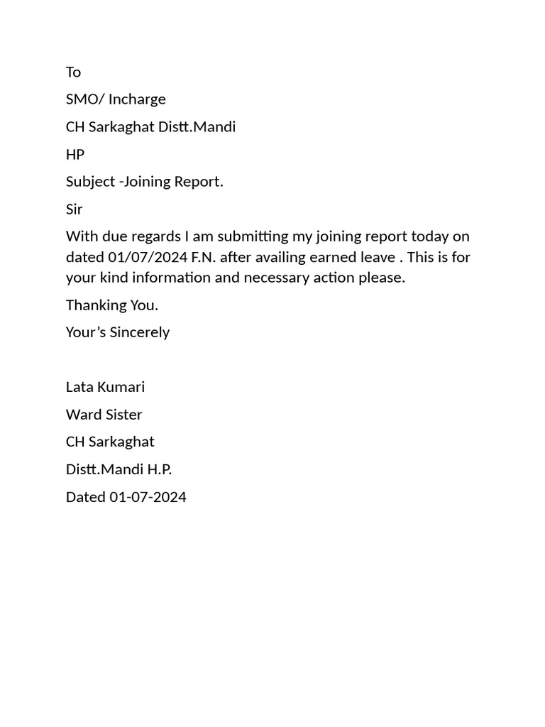 Joining Report | PDF