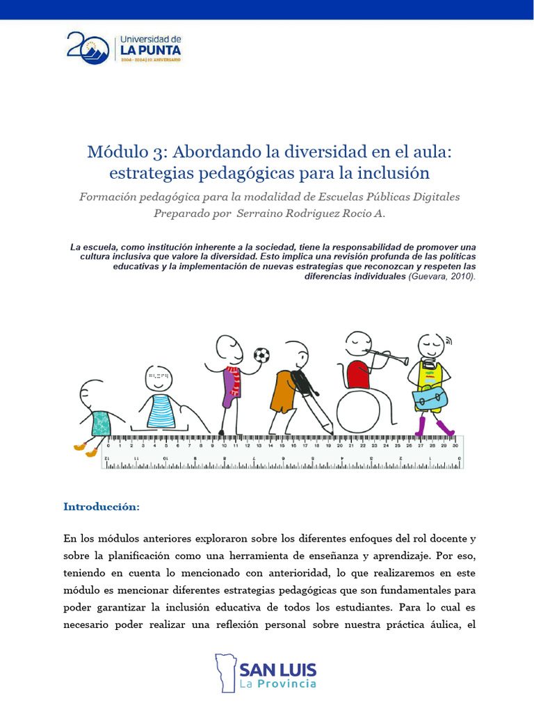 Modulo 3 Abordando La Diversidad en El Aula Estrategias Pedagogicas ...