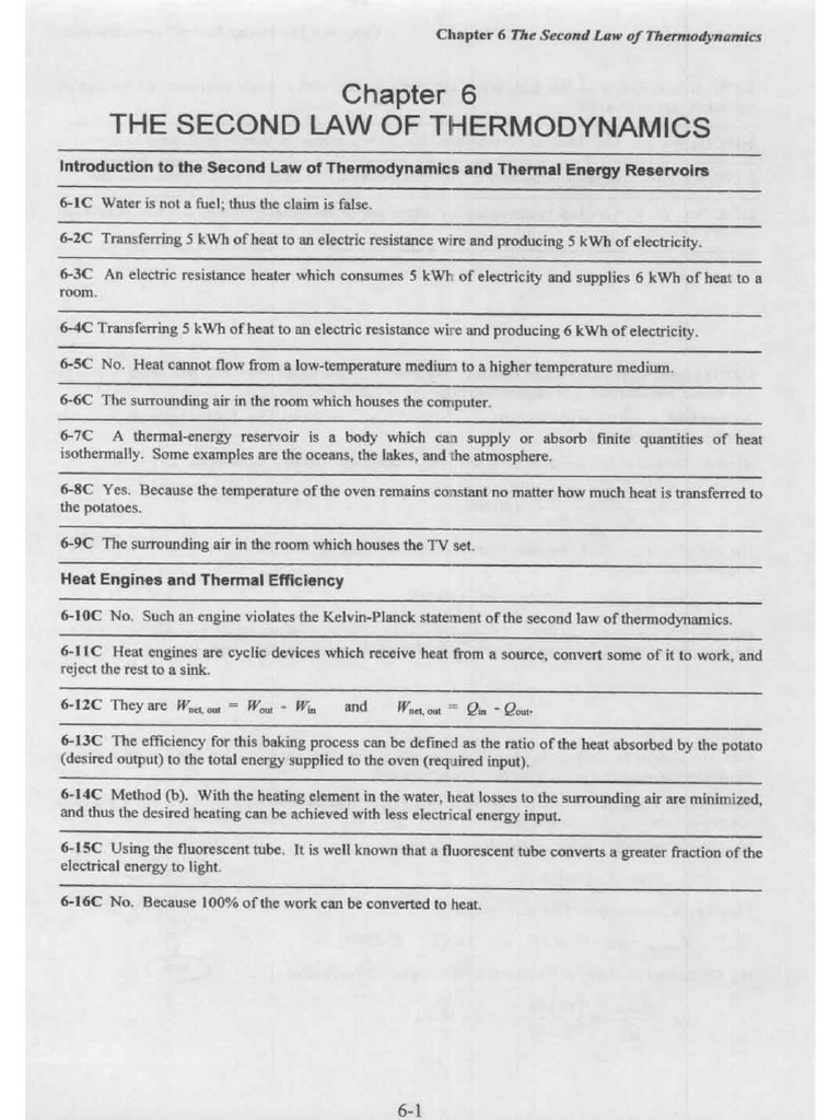 7 The Second Law of Thermodynamics | PDF