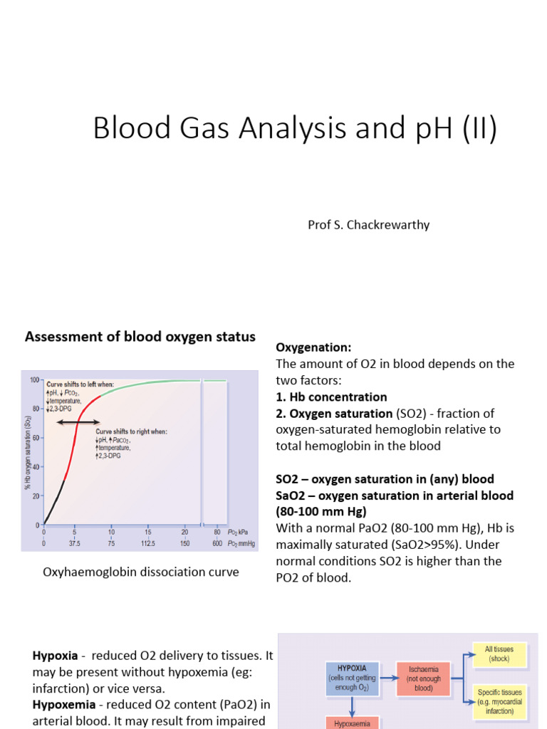 Blood Gas Analysis & PH (II) | PDF | Blood | Hemoglobin