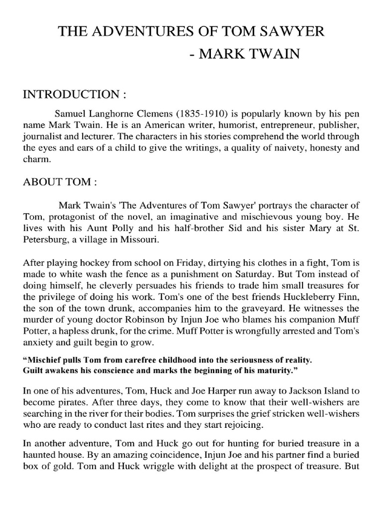 Tom Character | PDF