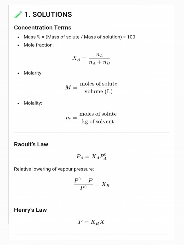 Chem Formulas | PDF