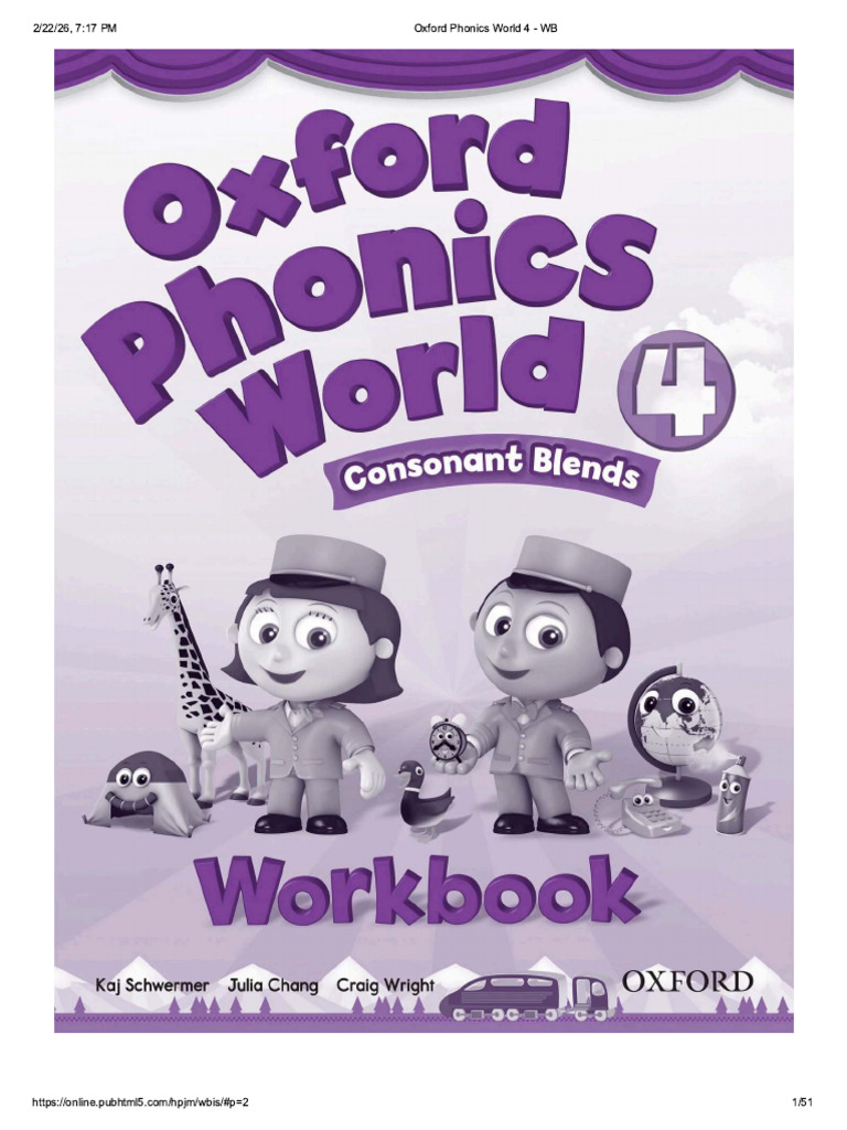 Oxford Phonics World 4 - WB | PDF