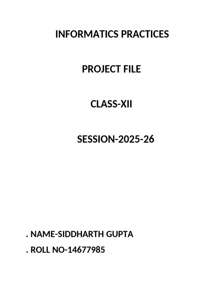 Graduate Python Project Class 12 (1) (2) | PDF | Computer Programming ...